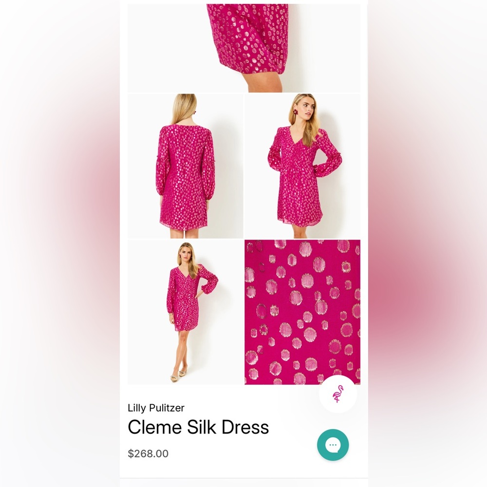 Lilly Pulitzer Clem Silk Dress - Picture 1 of 3
